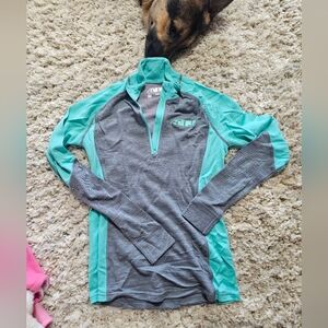 509 brand womens thermal 3/4 zip shirt